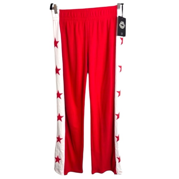 Lauren Moshi Tawny Track Pant in Red & Bone  Size Small - Picture 6 of 9